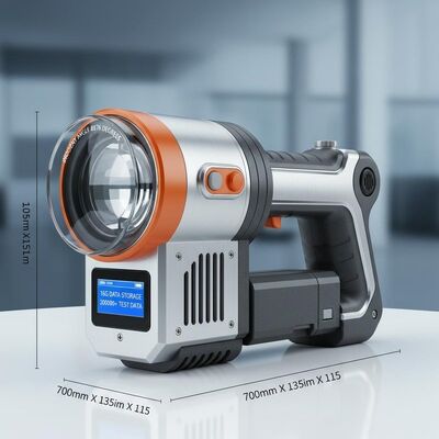 700mm X 135mm X 115mm Overall Volume Retroreflector Meter Incident Angle 8876 Degrees 16G Data Storage Space for More Than 200000 Test Data